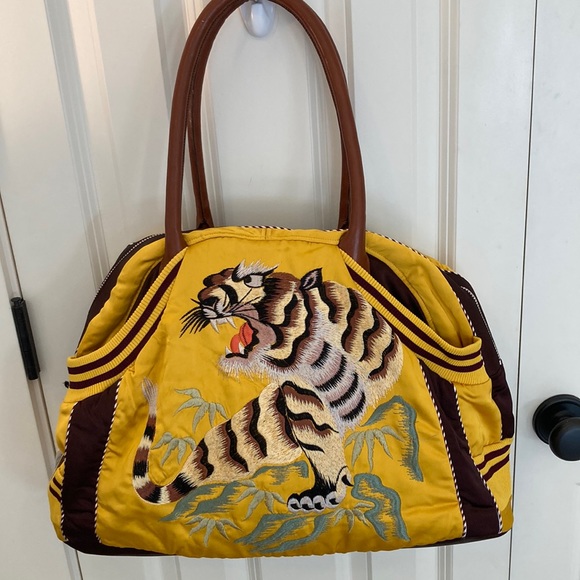John Paul Gautier Handbags - Tiger bag jersey by John Paul Gaultier brand new vintage